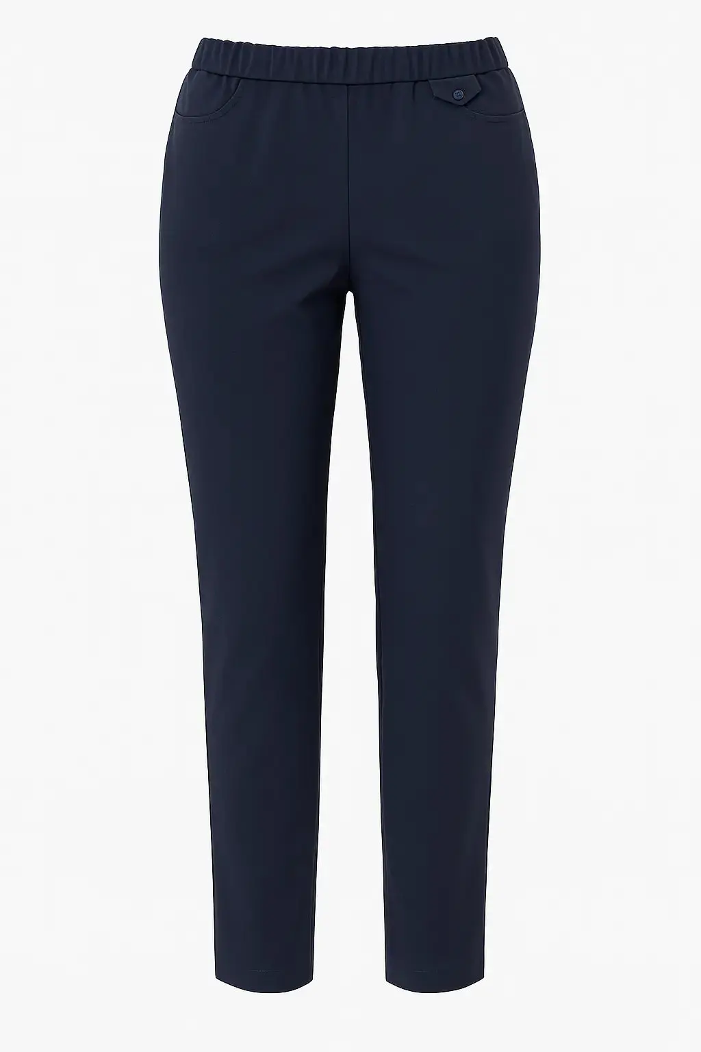 Pantalone elasticizzato gamba dritta