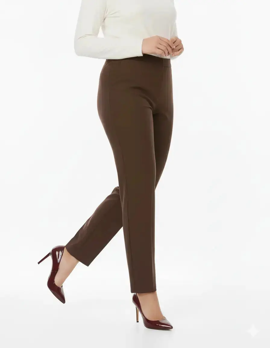 Pantalone gamba dritta con bustino elastico - Comfy® - Image 3