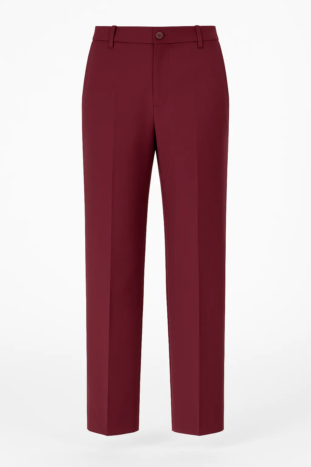 Pantalone gamba dritta in tinta unita - Image 4