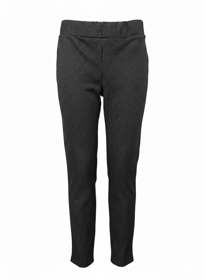 Pantalone gamba dritta micro pois