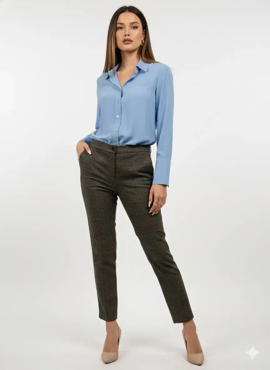 Pantalone gamba dritta principe di Galles - Image 4