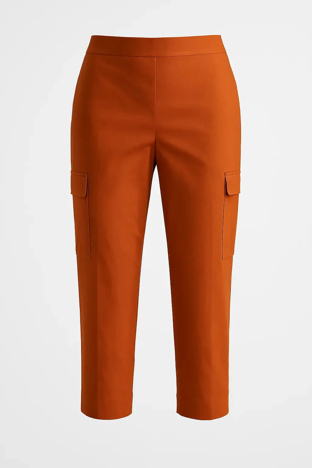 Pantalone pinocchietto con tasconi laterali in cotone