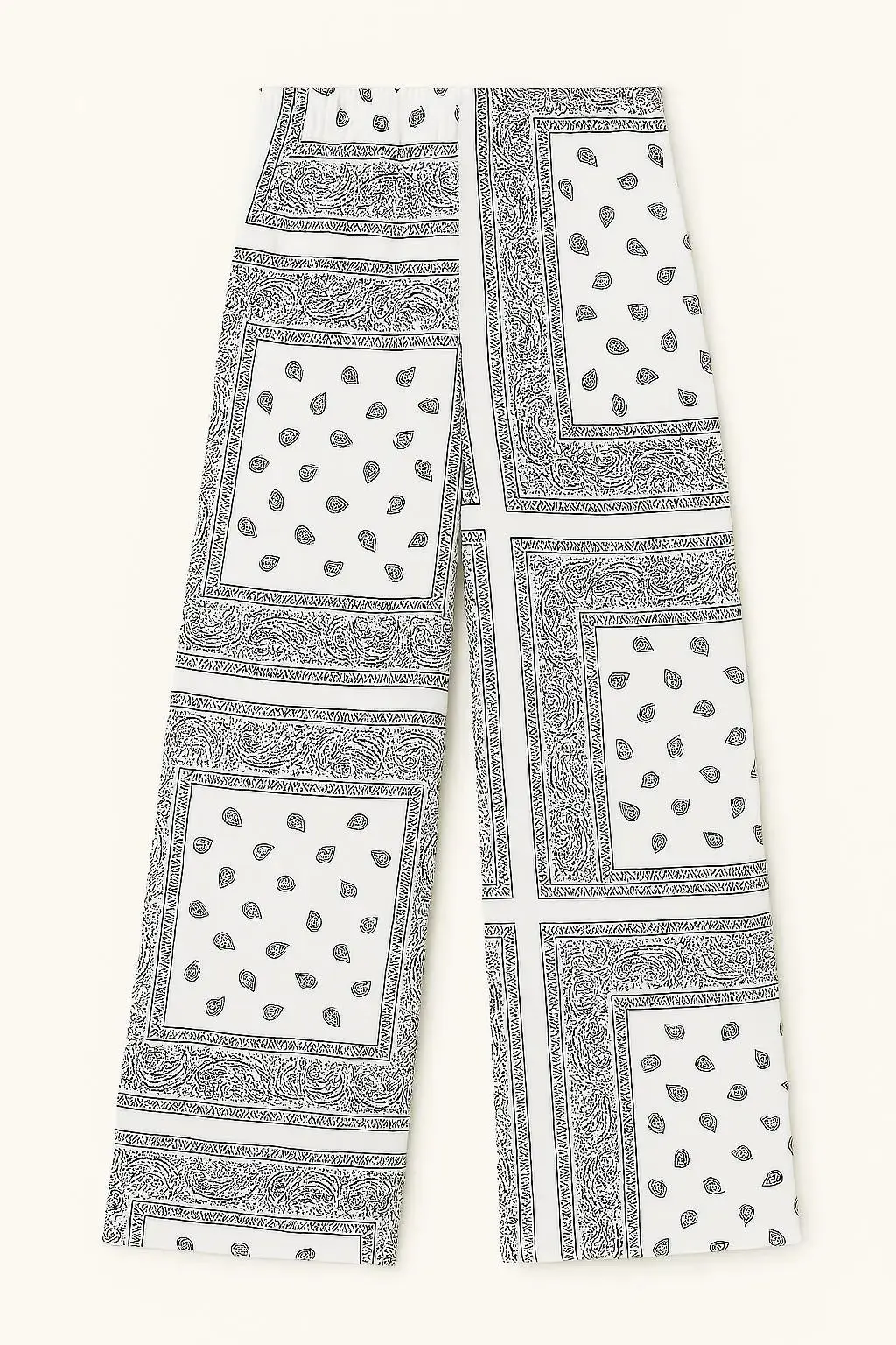 Pantaloni ampi con stampa bandana