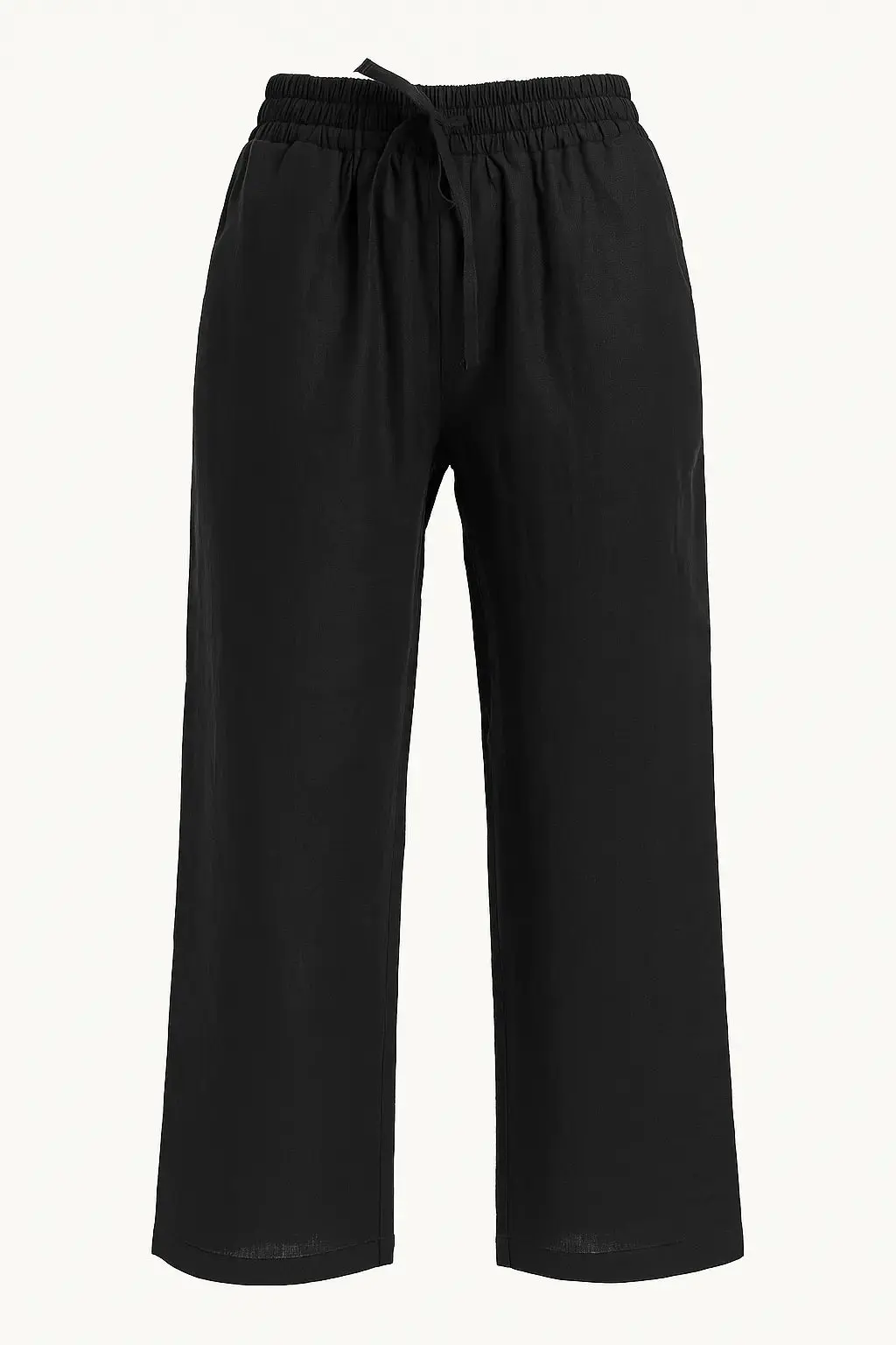 Pantaloni con bustino elastico e lacci in 100% lino - Image 11