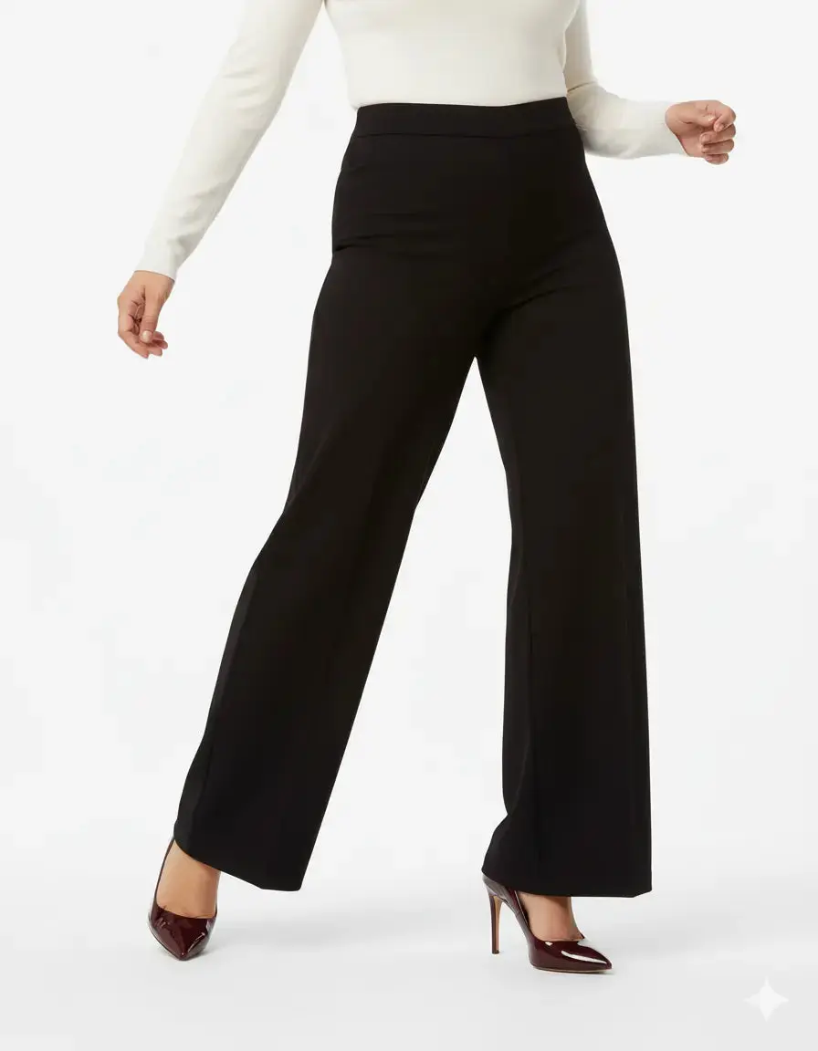 Pantalone palazzo con bustino elastico - Comfy® - Image 3