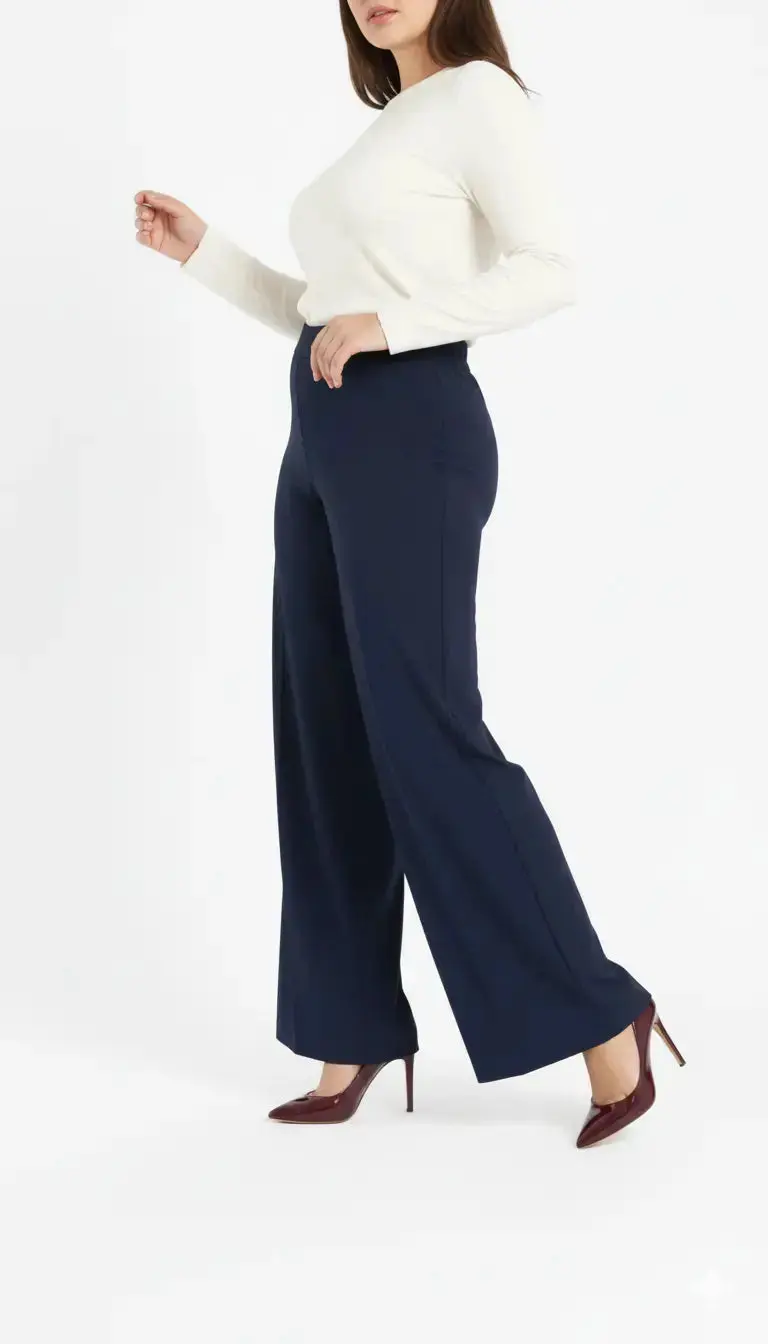 Pantalone palazzo con bustino elastico - Comfy® - Image 7