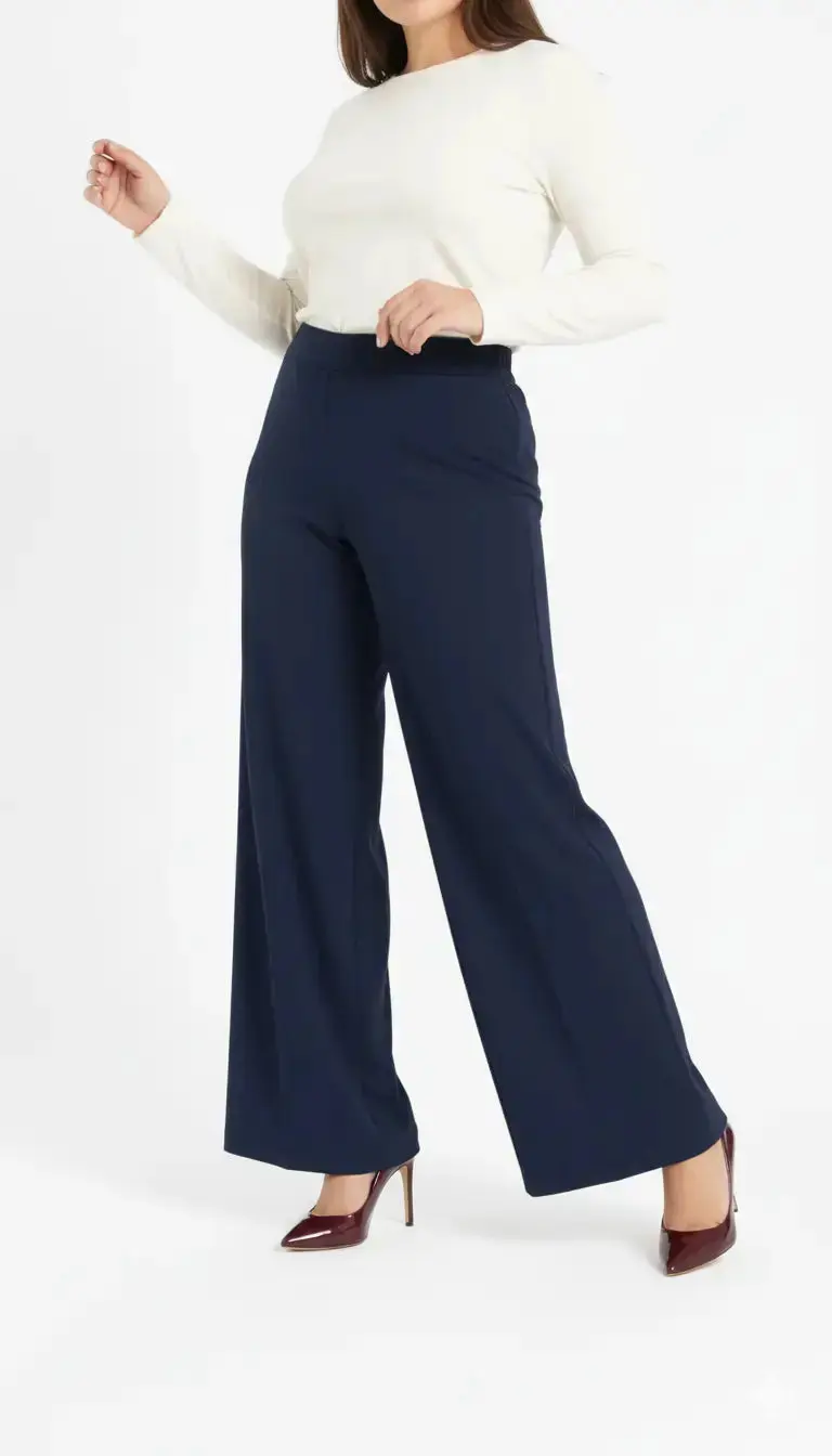 Pantalone palazzo con bustino elastico - Comfy® - Image 9
