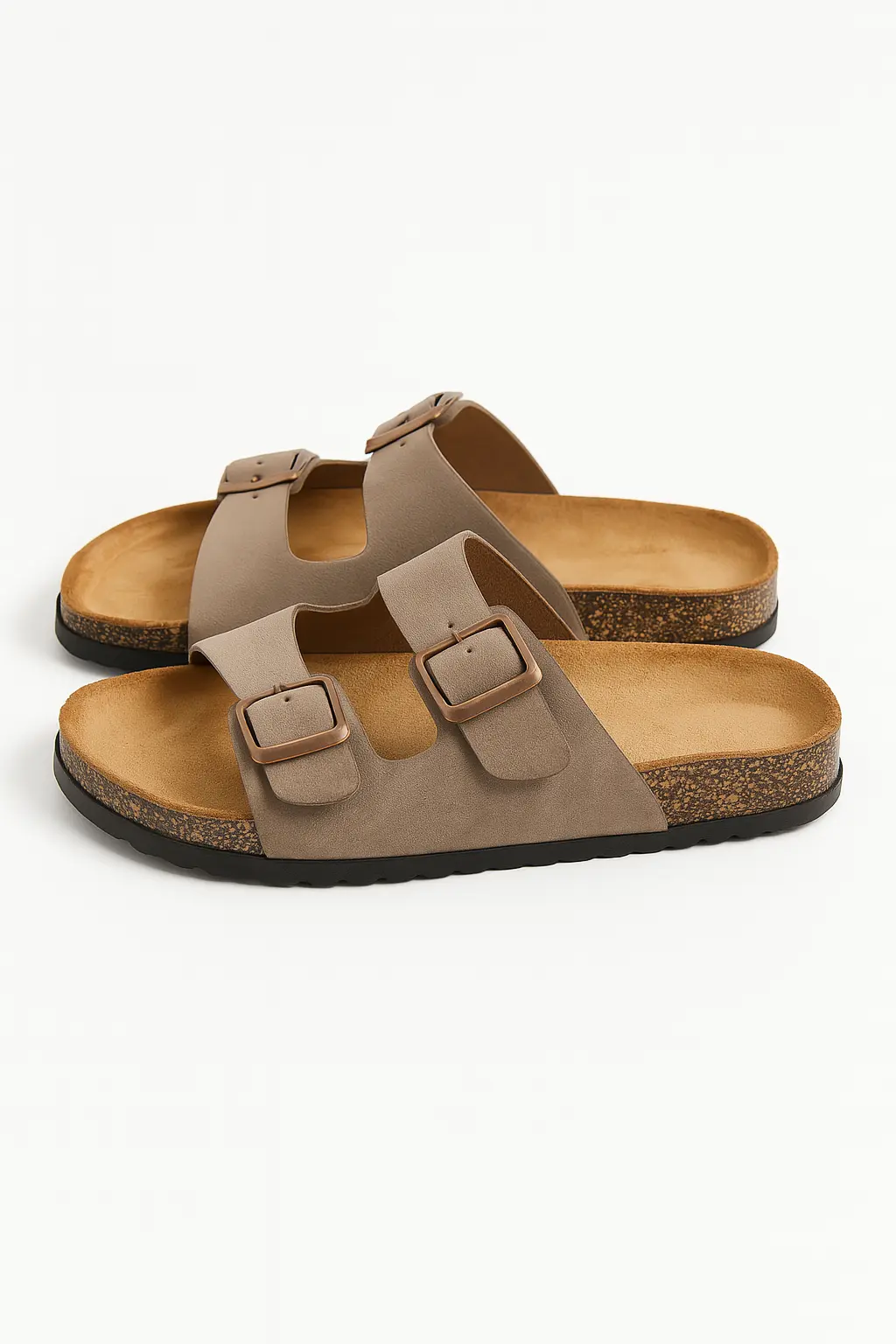 Sandalo in suede con doppia fibbia - Image 3