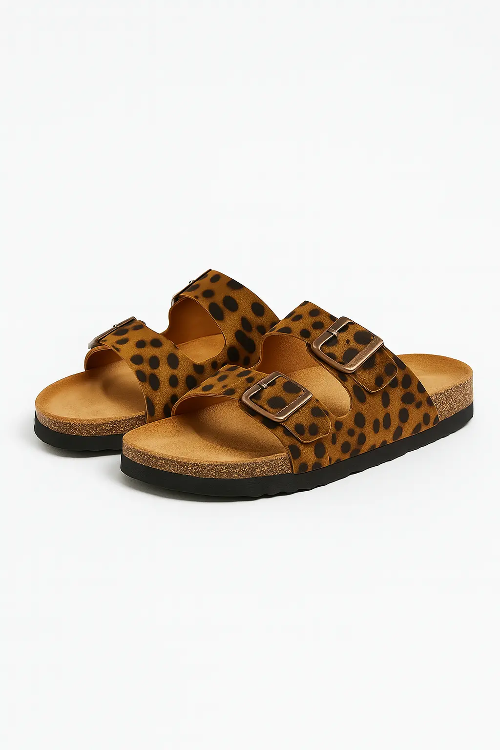 Sandalo in suede con doppia fibbia - Image 5