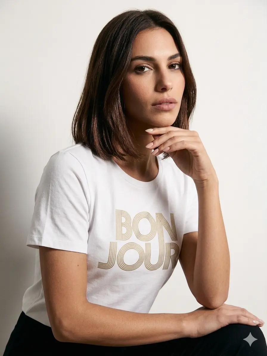 T-Shirt Bonjour - Image 3