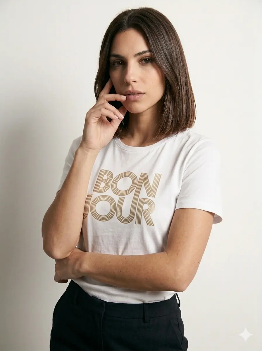 T-Shirt Bonjour - Image 4