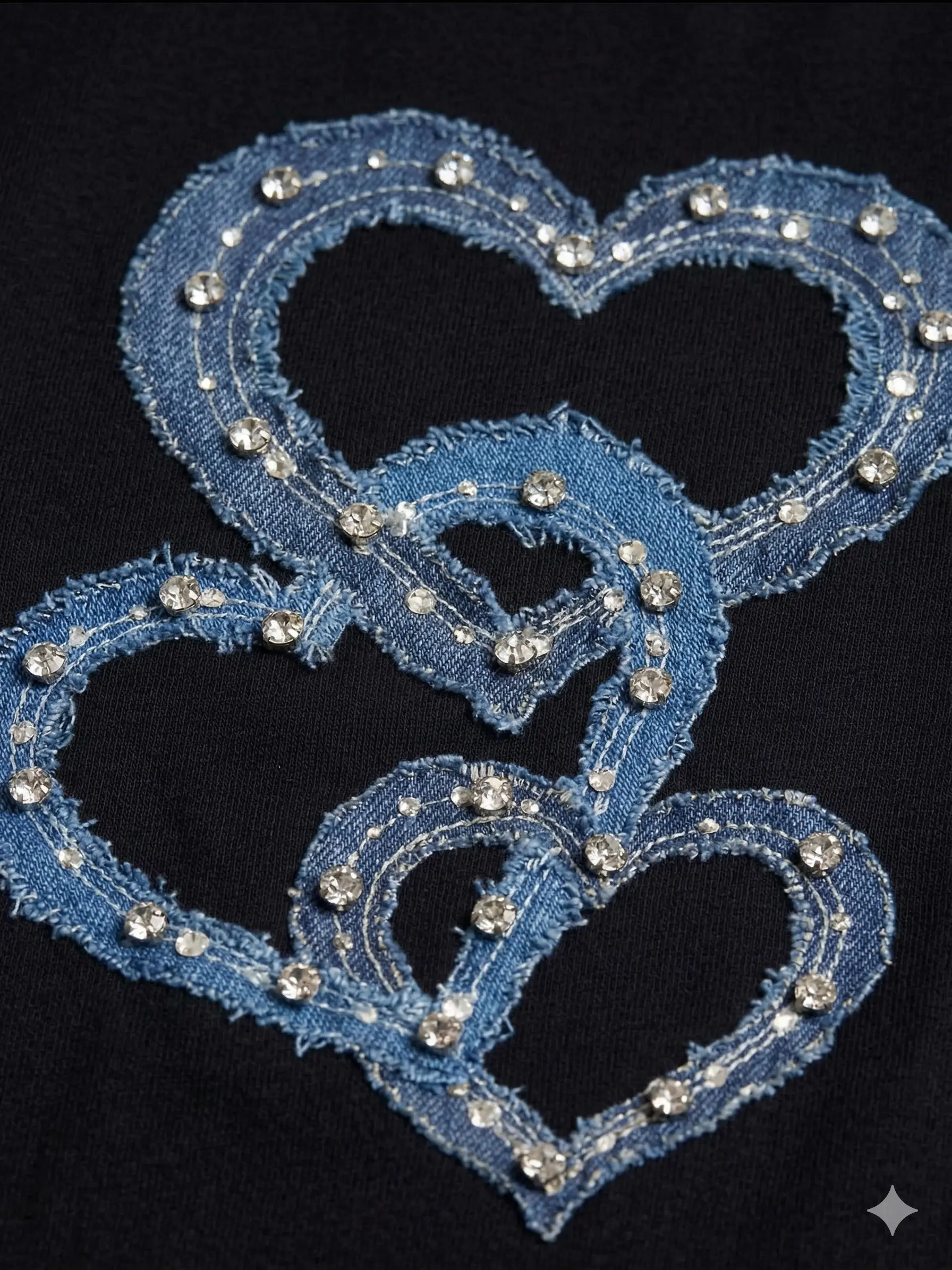 T-shirt Denim Hearts - Image 3