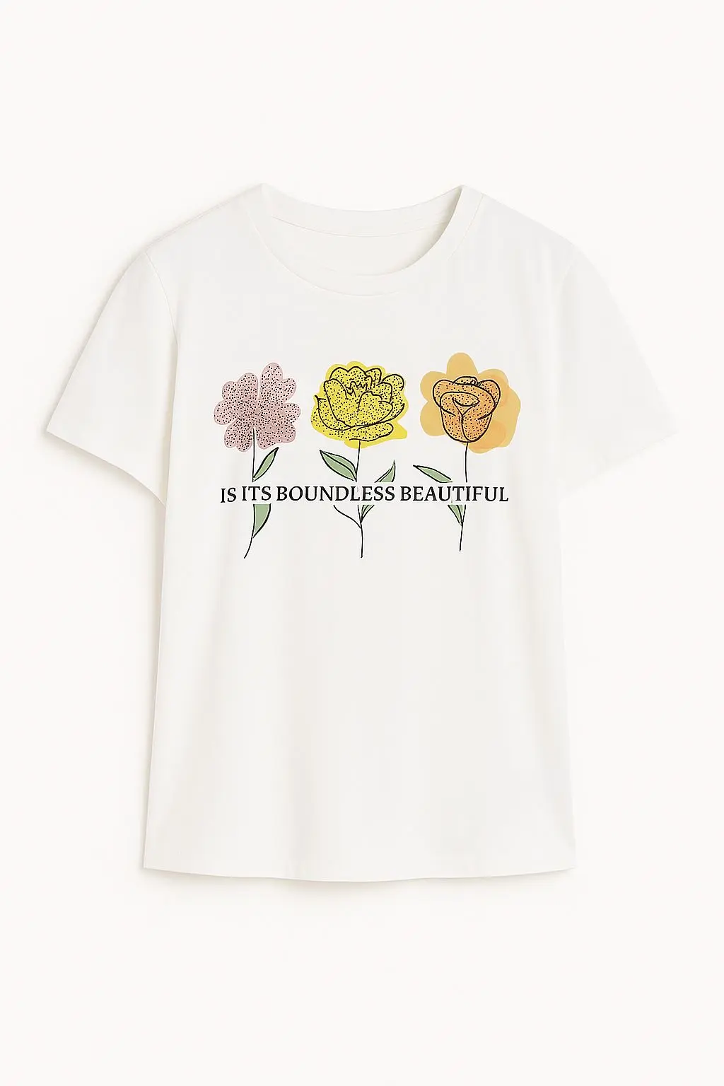 T-shirt in jersey di cotone con stampa frontale - Image 2