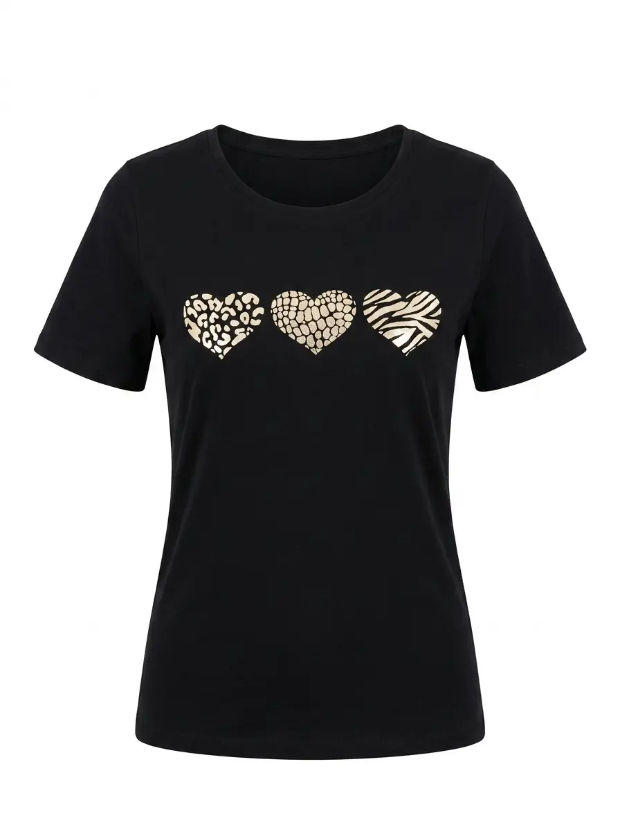 T-Shirt Stampa Cuori